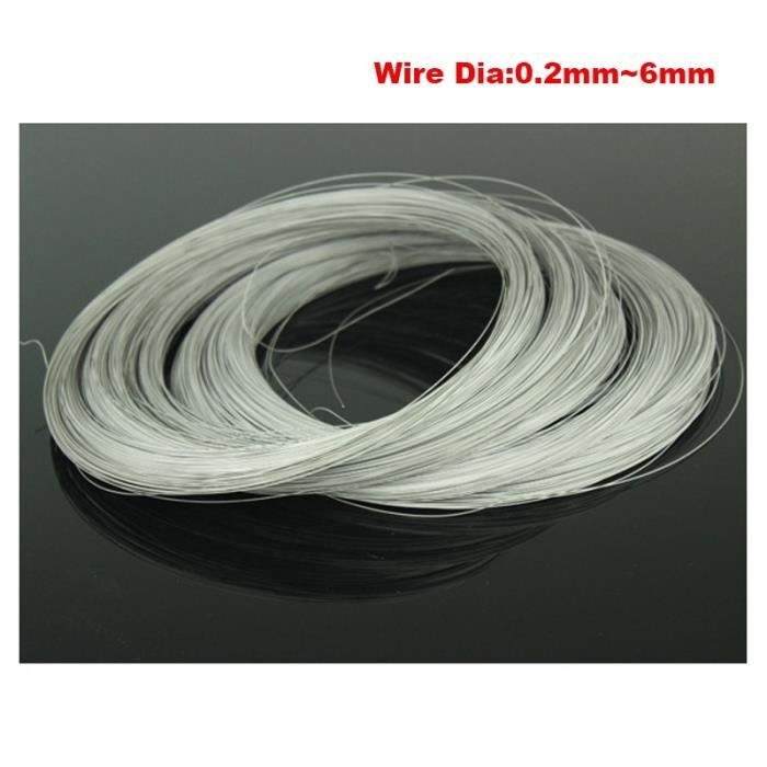 WOVSTNOV Fil Titane Pur 0.5mm X 5m - Métal Ti TA2 Pour Bijouterie, Modélisme, Réparations