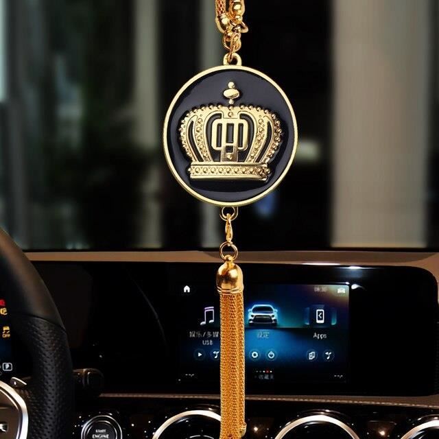 Pendentif Voiture Coran Quatre Qul Sourates - Perles Noires Islam Rétroviseur Musulman