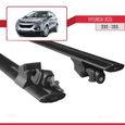 Compatible avec Hyundai IX35 2010-2015 HOOK Barres de Toit Railing Porte-Bagages de voiture Avec verrouillable Alu NOIR-1