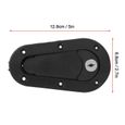Tbest Broches de capot Kit de verrouillage universel de loquet de capot de voiture de course en fibre de carbone avec clés (noir)-1