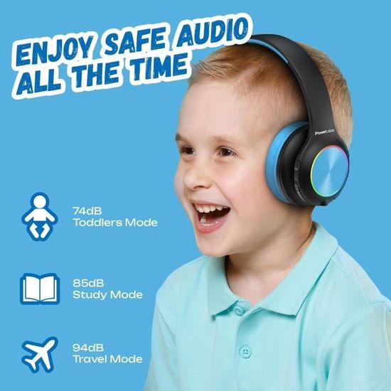 Casque Bluetooth Sans Fil pour Enfants, Casques pour Enfant avec