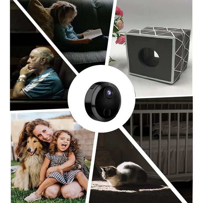 Mini caméra espion sans fil cachée 1080p wifi babysitter Mini