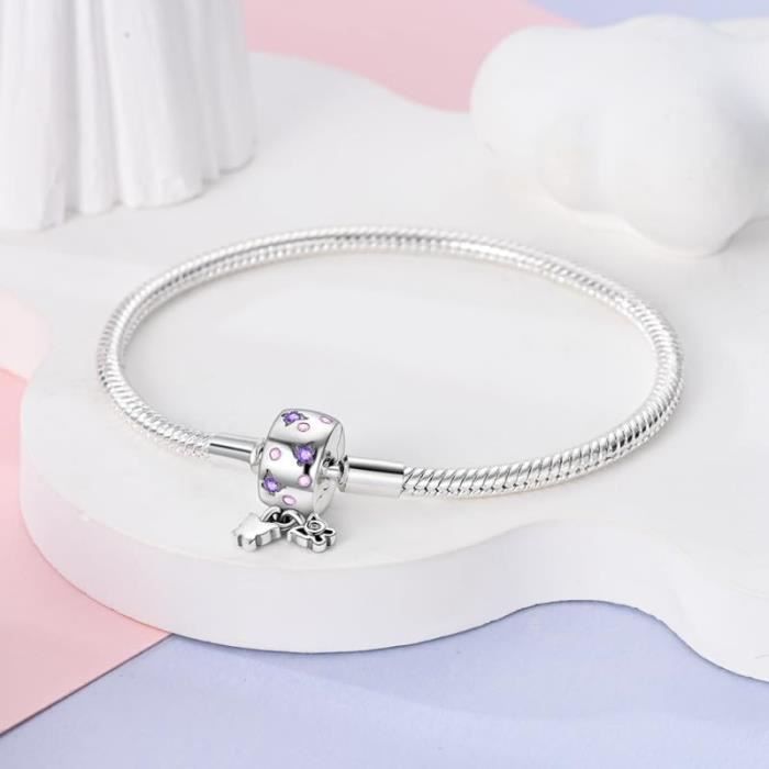 Bracelet Pour Femme En Argent Sterling 925 - Taille Ajustable, Design Simple Et élégant