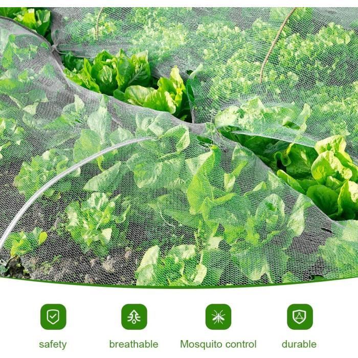 Filet de Jardin, Filet Anti Insectes Potager, Maille Fine Anti-Insecte ...