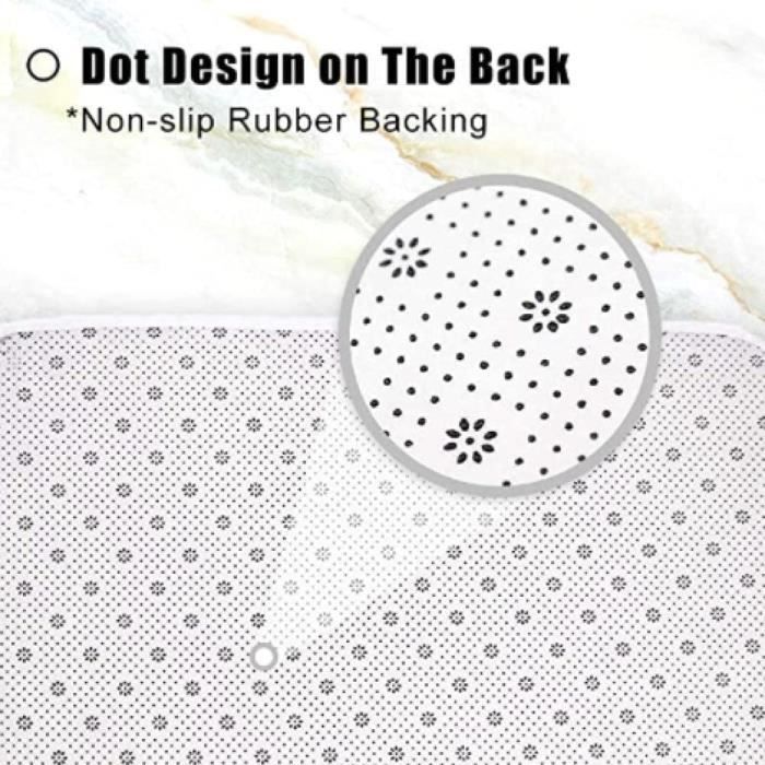 Tapis De Sol Motif Galets, Tapis De Salle De Bain En Coton À Mémoire