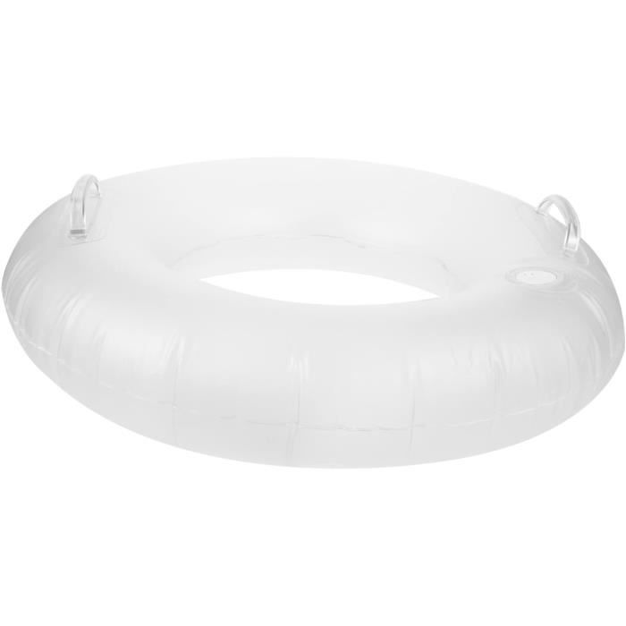 BOUEE,13--Tube de natation gonflable Transparent, radeau à paillettes