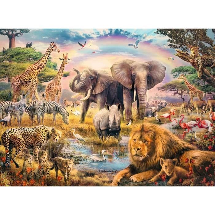 Puzzle Ravensburger Pour Enfants – Assemblage D'animaux 100 Pièces XXL – Dès 6 Ans – Cadeau Idéal Anniversaire, Noël Ou Pâques