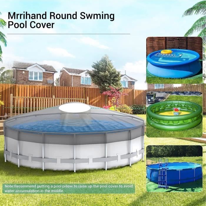 Bache Piscine Ronde Pour Piscine Ronde 366 Cm, Couverture De Piscine