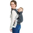 Sac De Portage - Babylonia Baby Carriers - Modèle BB-FLEXIA - Porte-Bébé - 100% Coton Organique - One Size - Deep Grey-2