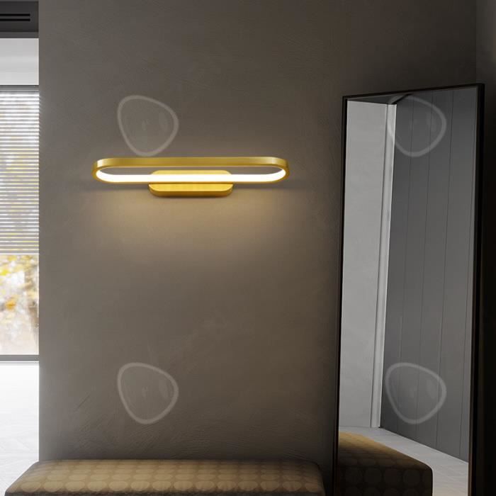 Applique murale LED pour miroir de salle de bain, Angle réglable,  minimaliste, longue bande avec interrupteur, en acier inoxydable,  L40/55/70cm - AliExpress