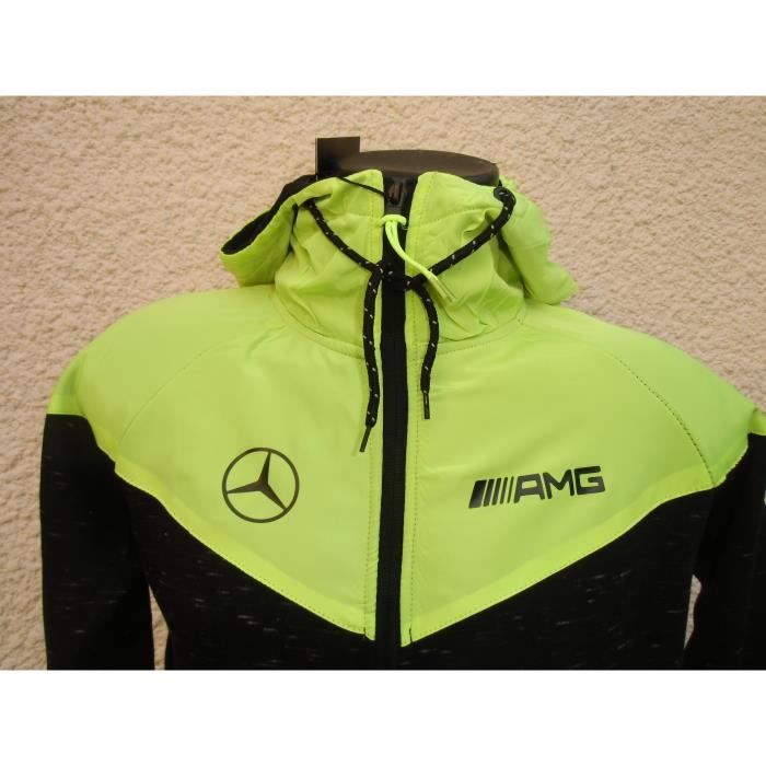 JOGGING HOMME MERCEDES taille S AMG NOIR FLUO SURVETEMENT
