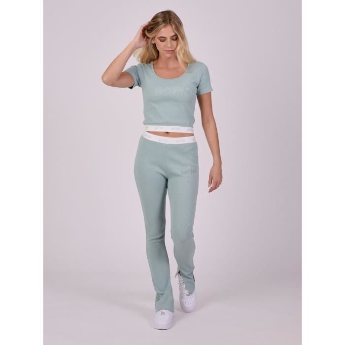 Pantalon deals flare fendu