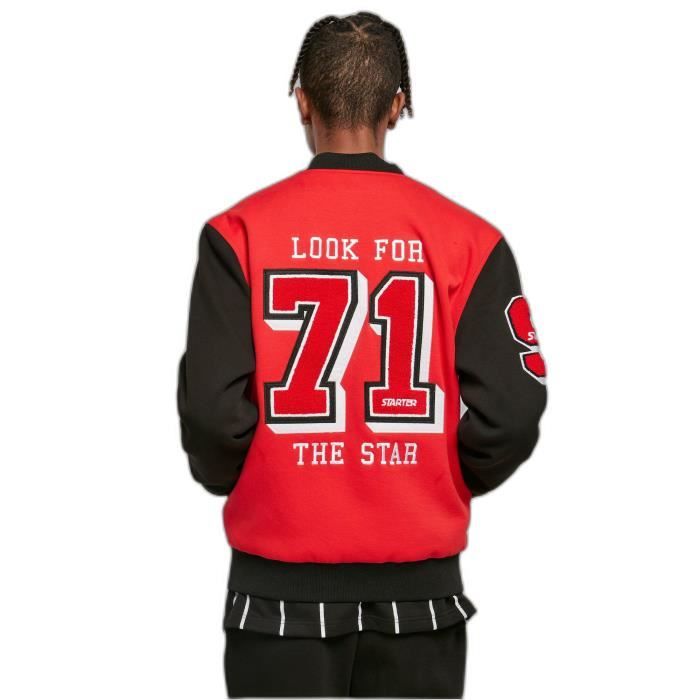 Maillot Starter Homme Medium Rouge #71 - Manches Courtes - Très Bon état
