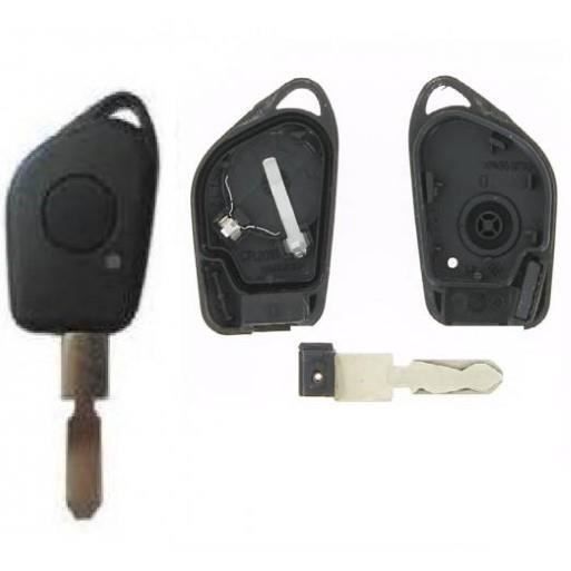 Kit Chiave Telecomando Per Peugeot 106 206 306 405 406 - Scocca E Lama Di Ricambio, Senza Elettronica - Foto 5