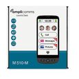 Amplicomms M510-M Smartphone pour senior 4G avec câble magnétique de Charge - Touche SOS - Simplifié-3