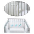 BUMP AIR Tour de lit bébé respirant protection de barreaux 180 cm Pissenlits-3