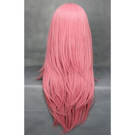 perruque rose cosplay