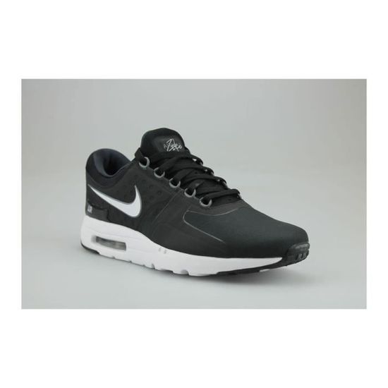 Baskets Nike Air Max Zero Essential Noir NIKE Homme Lacets Textile Noir blanc Cdiscount Chaussures