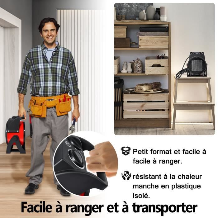 Radiateur soufflant Chauffage Mobile Protection Surchauffe Chauffage