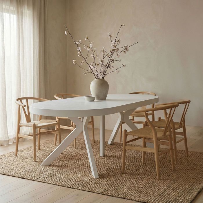 Table Ronde Maison Extensible Table ronde extensible Myriade Blanc - Cdiscount Maison