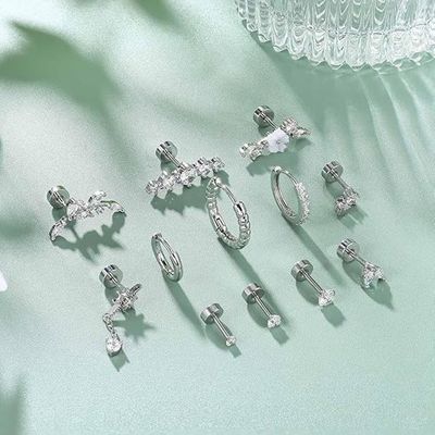 Boule de Piercing Opale Synthétique Bleue Seule