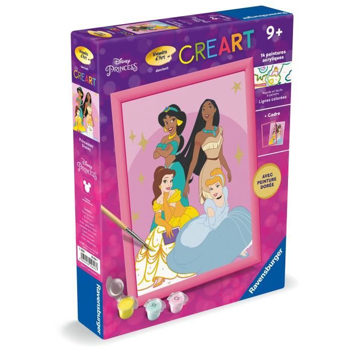 CreArt Kids 18x24cm, Numéro d'Art, Chatons et Chaussures, Kit de peinture par numéros Numéro d'Art, Dès 7 ans, 25528, Ravensburger - Beaux- Arts et Loisirs créatifs