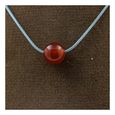 Collier perles Rhodonite + Labradorite + Agate rubanée 8 mm Chaine en