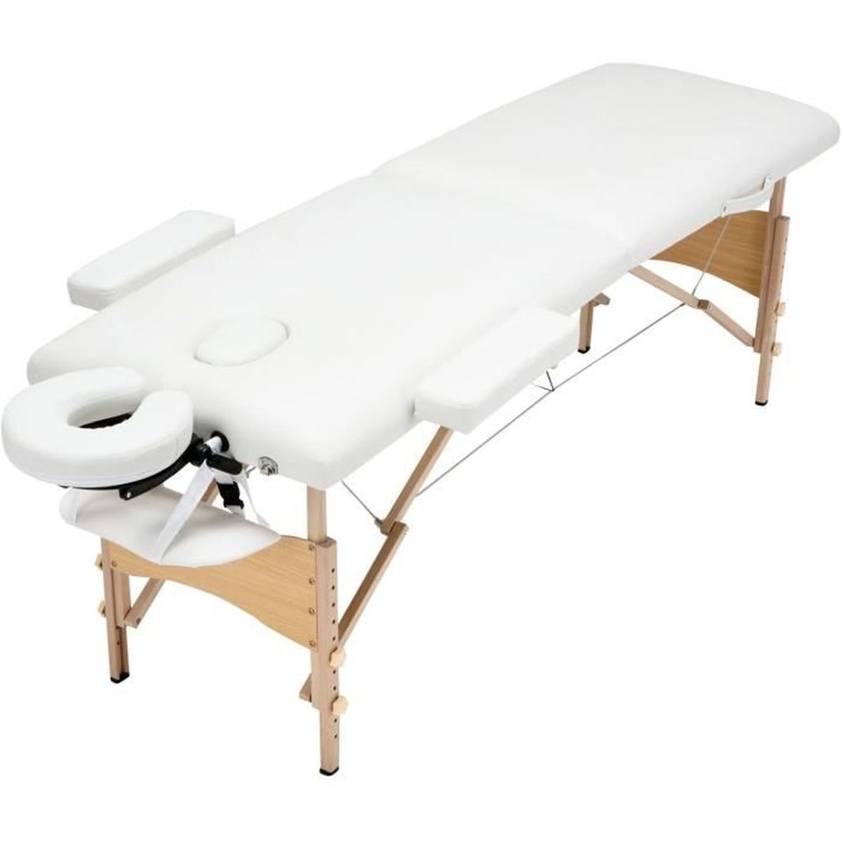 Ubonheur Table De Massage Pliante Professionnelle Cosmetique 2 Zones Pliables Pieds En Bois Hauteur Reglable Pour Therapie Spa Achat Vente Table De Massage Ubonheur Table De Massage P Cdiscount