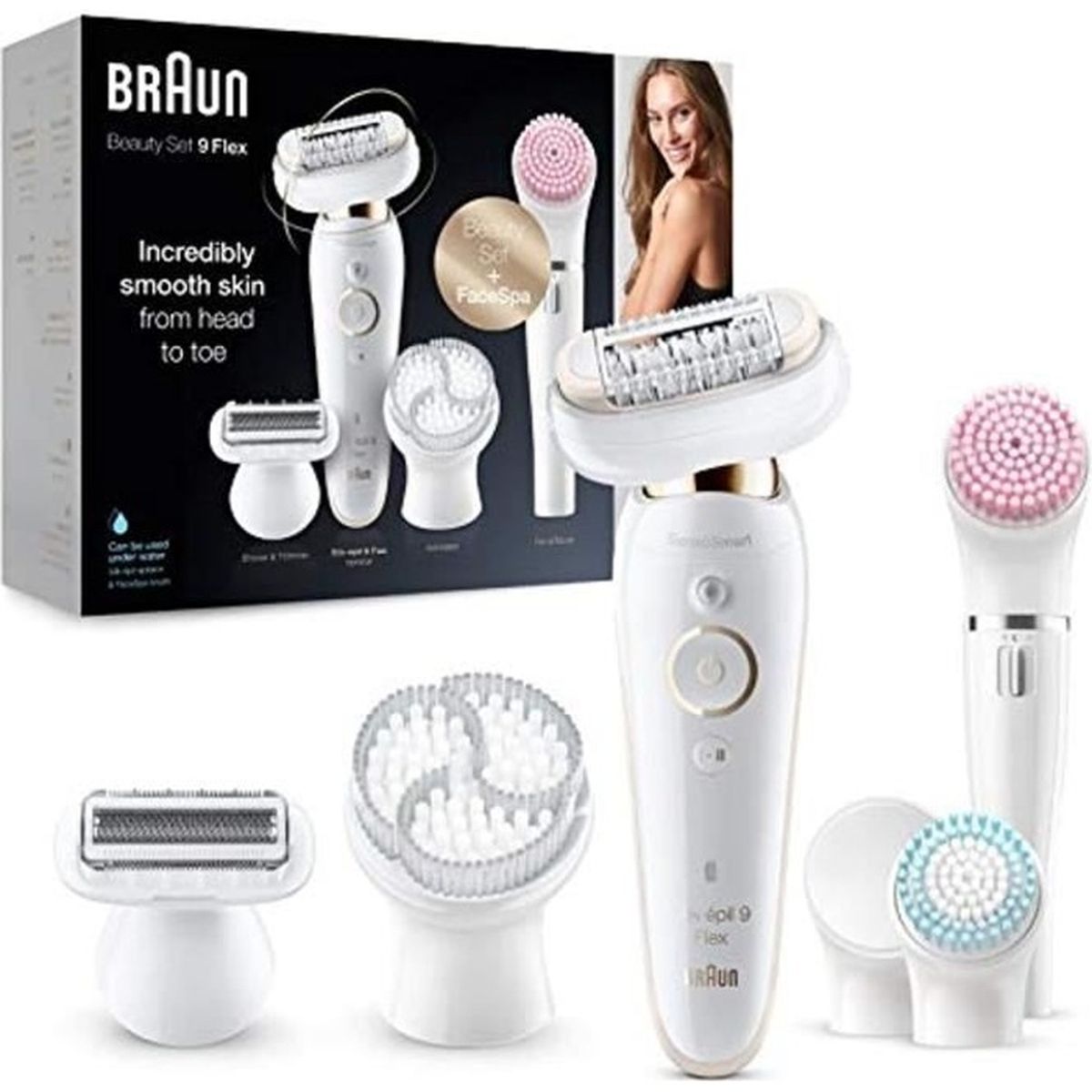 Braun Silképil 9 Flex 9100 Ensemble Beauté Épilateur Électrique