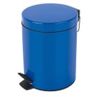 Spirella Poubelle à pédale Métal SYDNEY 3L Bleu