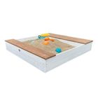 Bac à sable avec Bassin et Espace de Rangement - AXI Evy - Gris, Brun