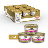 Nourriture pour chats Gourmet purine Gold Humide Chat Mousse pour Chatons avec Veau – 24 canettes de chacune 85 g (Pack  38933