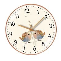 Dioche horloge domestique Horloge murale sans tic-tac 8 pouces, Simple, mouvement à Quartz, décoration de la luminaire pendule