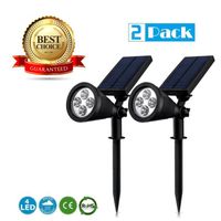 Lampe solaire LE COIN COQUIN - LCC® Lamps Soleil P2 - Noir - Extérieur - 4 LED - 1.5w - 200 Lumen (Lot de 2)