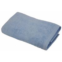 LINANDELLE - Drap de bain coton bouclette éponge ESSENTIELLE - Bleu ciel - 100x150 cm