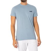 T-Shirt EMB Avec Logo Essentiel - Superdry - Homme - Bleu