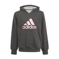 Sweat enfant fille Adidas Future Icons Logo gris / rose - manches longues - football