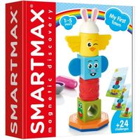 SmartGames- Smart Games-My First Totem, Enfants, Blocs Construction, Jeux de societe bebes, Jouets pour Filles, SMX230, Multi