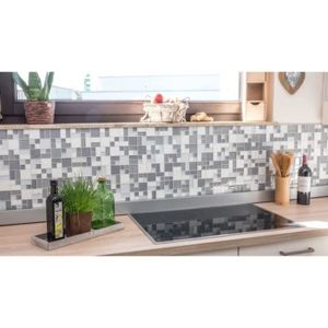 CRAFT Mosaïque en Verre Carrelage Arts Et Crafts Blanc Gris Mur Miroir Cuisine 
