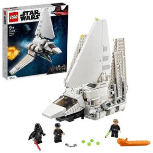 VAISSEAU À CONSTRUIRE SHOT CASE - LEGO 75302 Star Wars™ La Navette Impériale Jeu de Construction Minifigurines de Luke Skywalker avec son Sabre Laser et