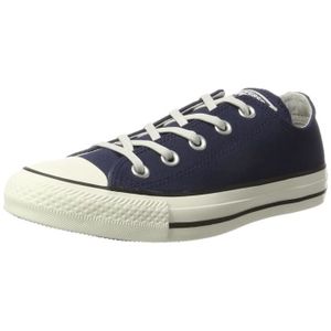 converse cuir bleu