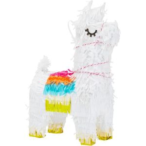 Piñata Petite piñata lama pour fête d'anniire, décorations Cinco de Mayo (blanc, 21,6 x 38,1 x 11,4 cm)6
