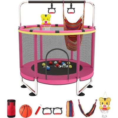 TCTCAO Mini Trampoline Bébé 6 Mois-4 Ans – Avec Mousses Et Antidérapant – Intérieur Extérieur
