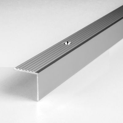 Profilé Nez De Marche En Aluminium – 20x20x1000 Mm, Couleur Argent – Antidérapant Et Protecteur – Pour Escaliers Intérieurs - 4