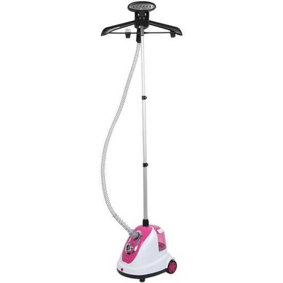 HOMCOM Défroisseur Vapeur Main 1200W - Prêt En 35s - Réservoir 100ml - Portable Voyage - 2 Niveaux Vapeur