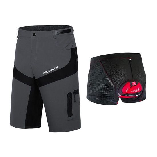 Short De Cyclisme Homme FDX - Respirant, Rembourré, Anti-bactérien - Taille S à 3XL