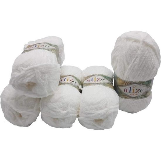 Lot De 5 Pelotes De Laine Noisette – 100g Chaque, Acrylique Et Coton | Fil Pour Tricot Et Crochet