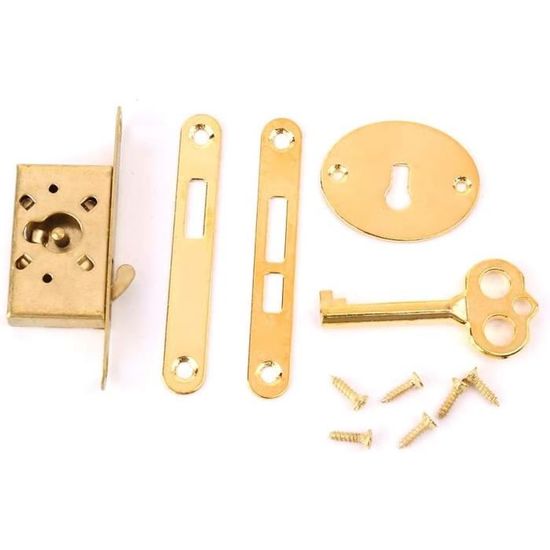 Lot De 2 Verrous De Tiroir Et De Serrure De 19 Mm De Diamètre D'ouverture Pour Meubles