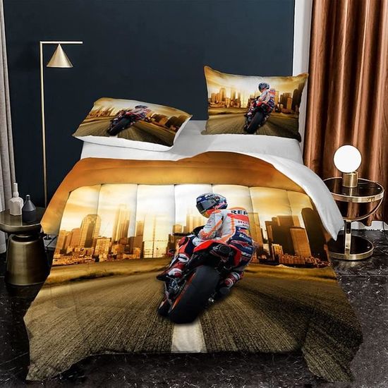 Tableau Déco Moto Cross Sur Toile - 40x30 Cm - Cadre Bois épicéa 2 Cm - Idéal Chambre Ado, Cadeau Motard - Livraison Rapide