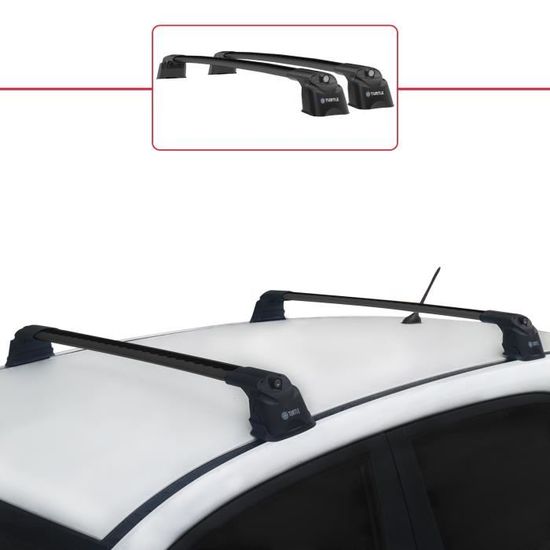 Kit Barres De Toit + butées de charge pour Mercedes Vito W639 2003-2014 Noir